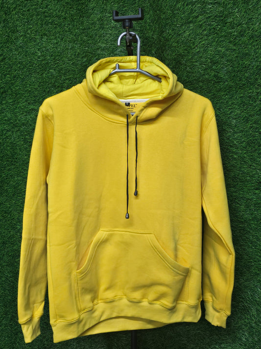 Yellow Plain Hoodie