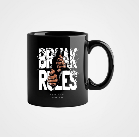 BREAK RULES MUG