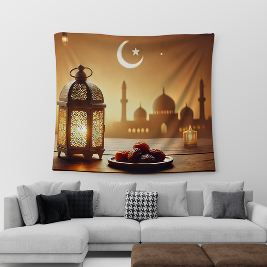 Lantern Light And Dates Tapestry