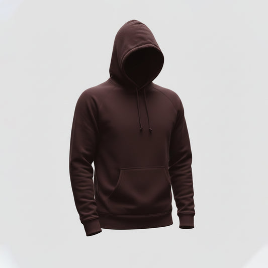 Mehroon Plain Hoodie