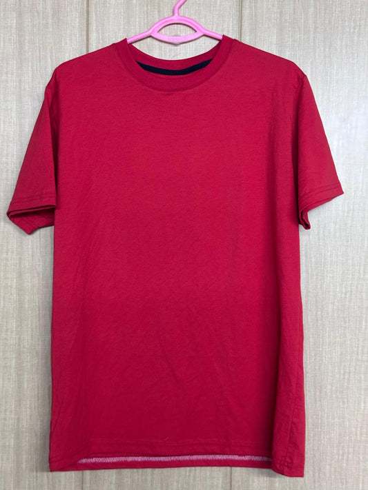 Unisex solid red Cotton Tee - Dexpel.com - Custom Print Shop