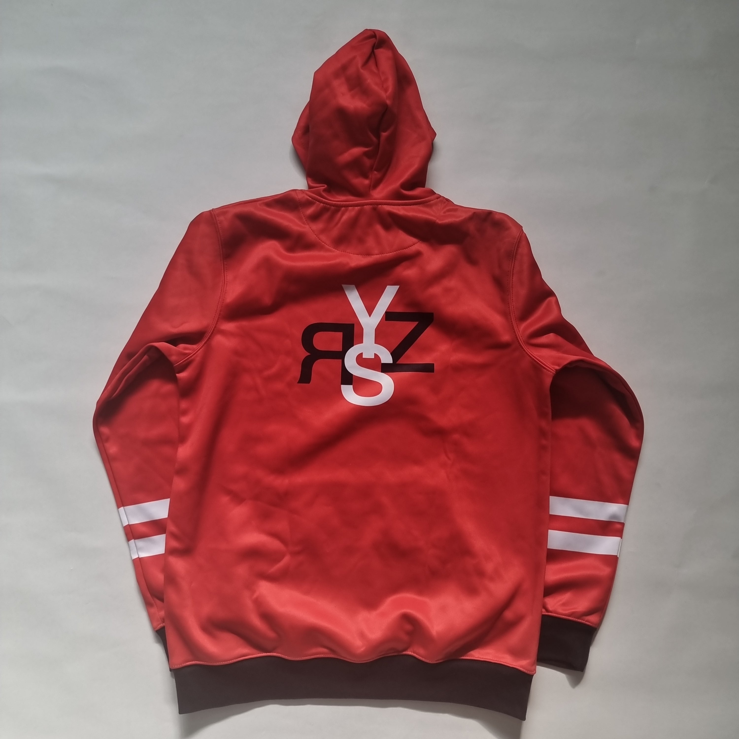 All over red orange hoodie