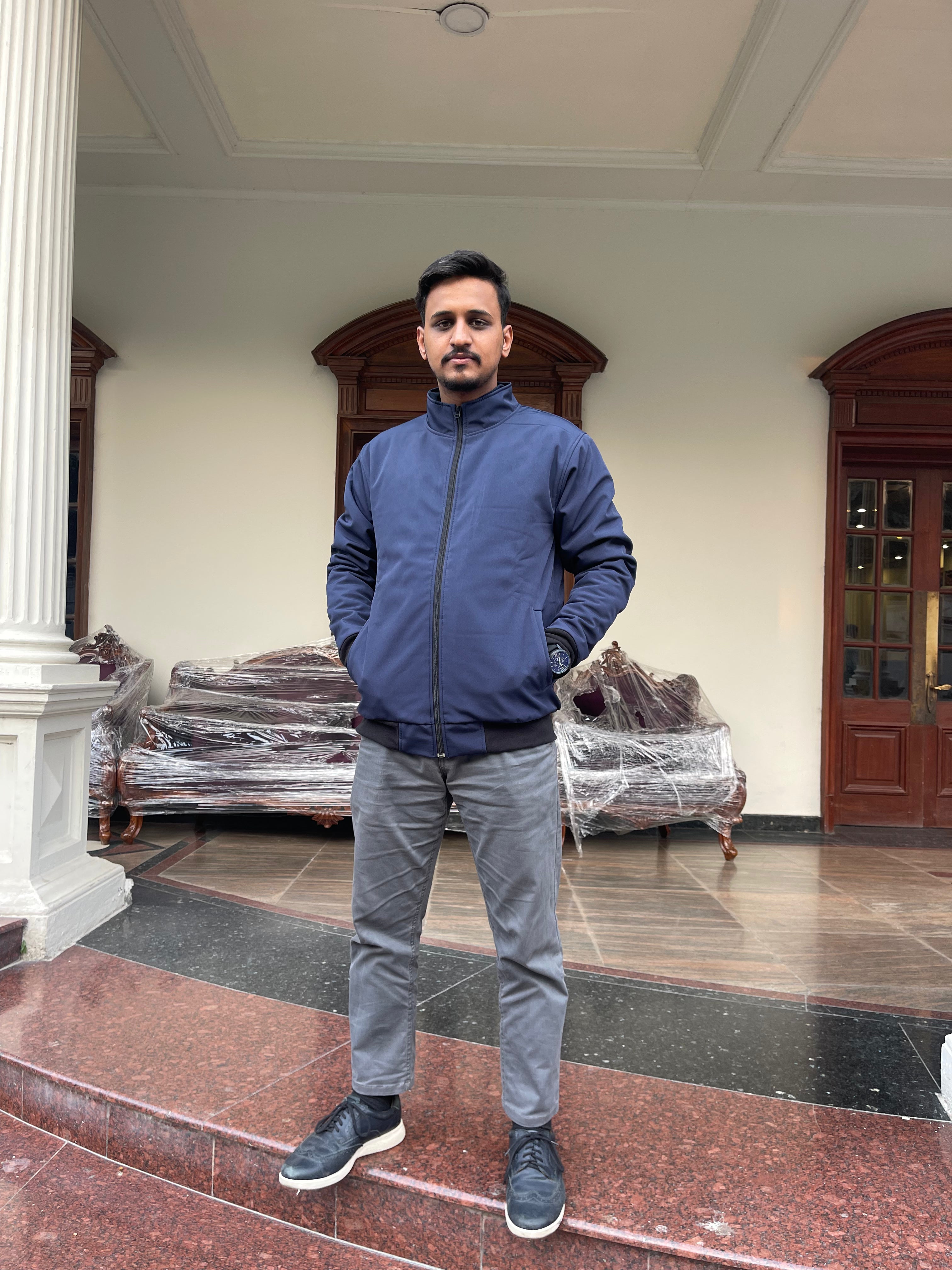 Softshell Jacket (Plain Navy)