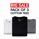 [Pack of 3] Cotton Tees