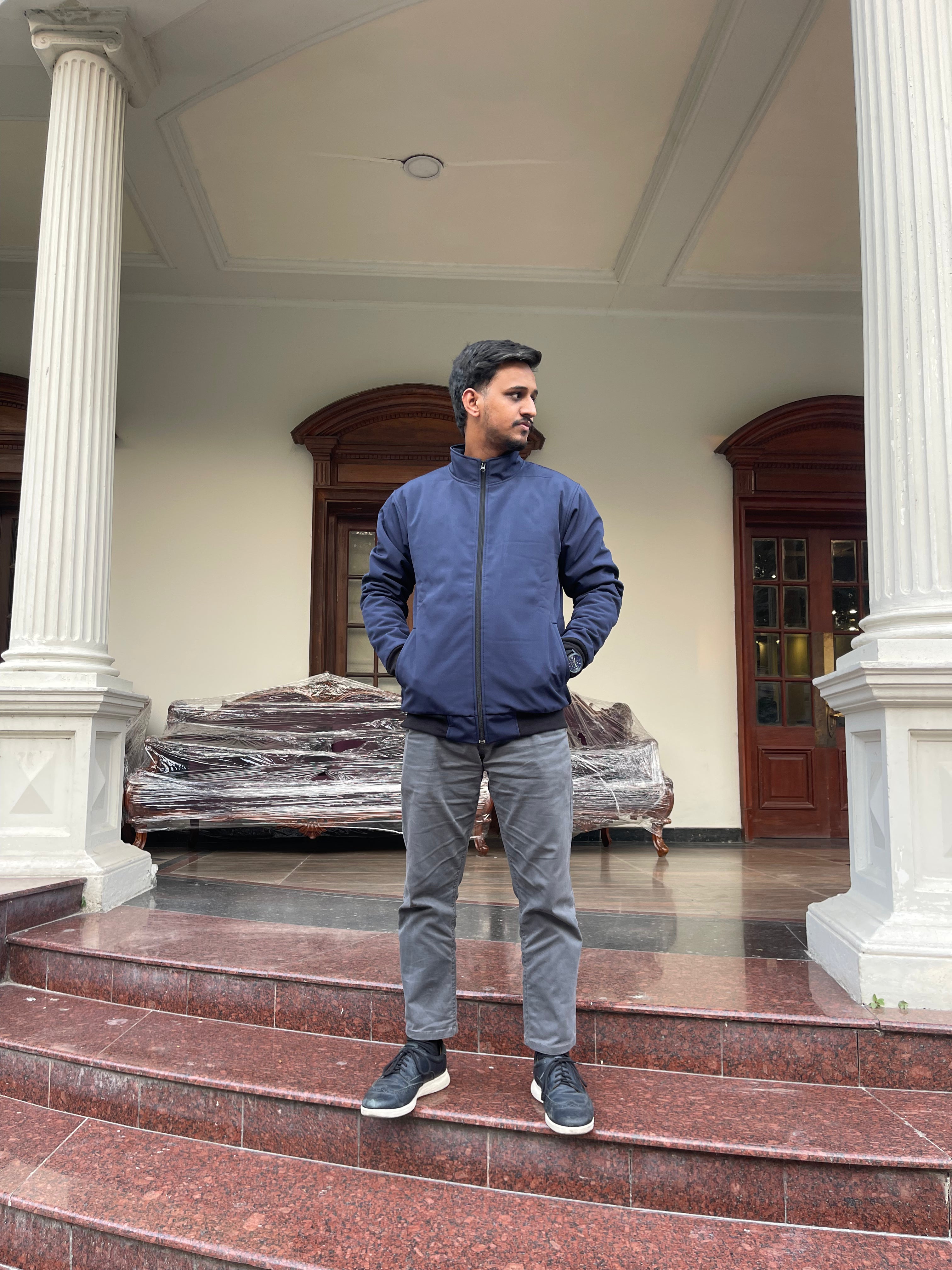 Softshell Jacket (Plain Navy)