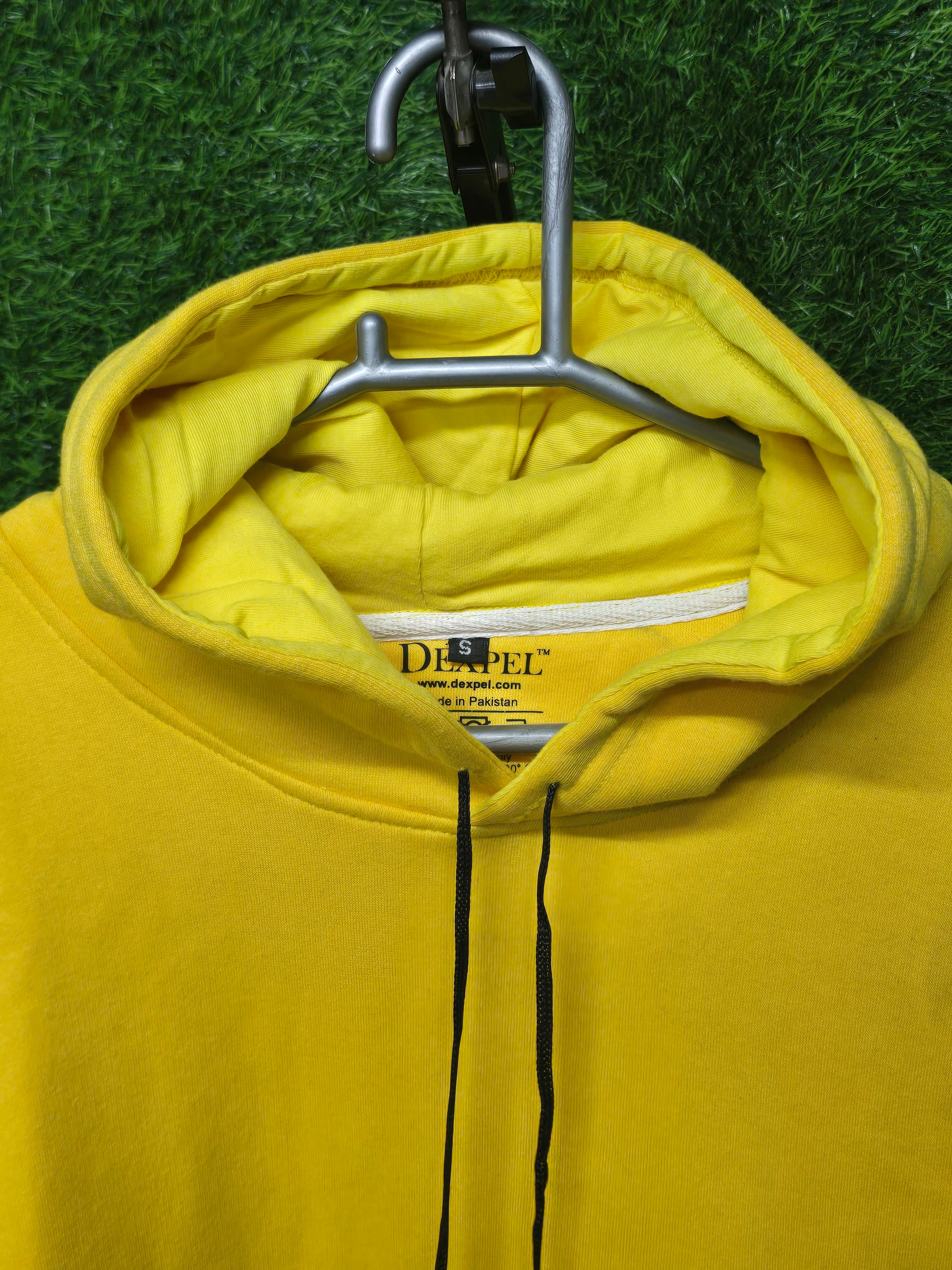 Yellow Plain Hoodie