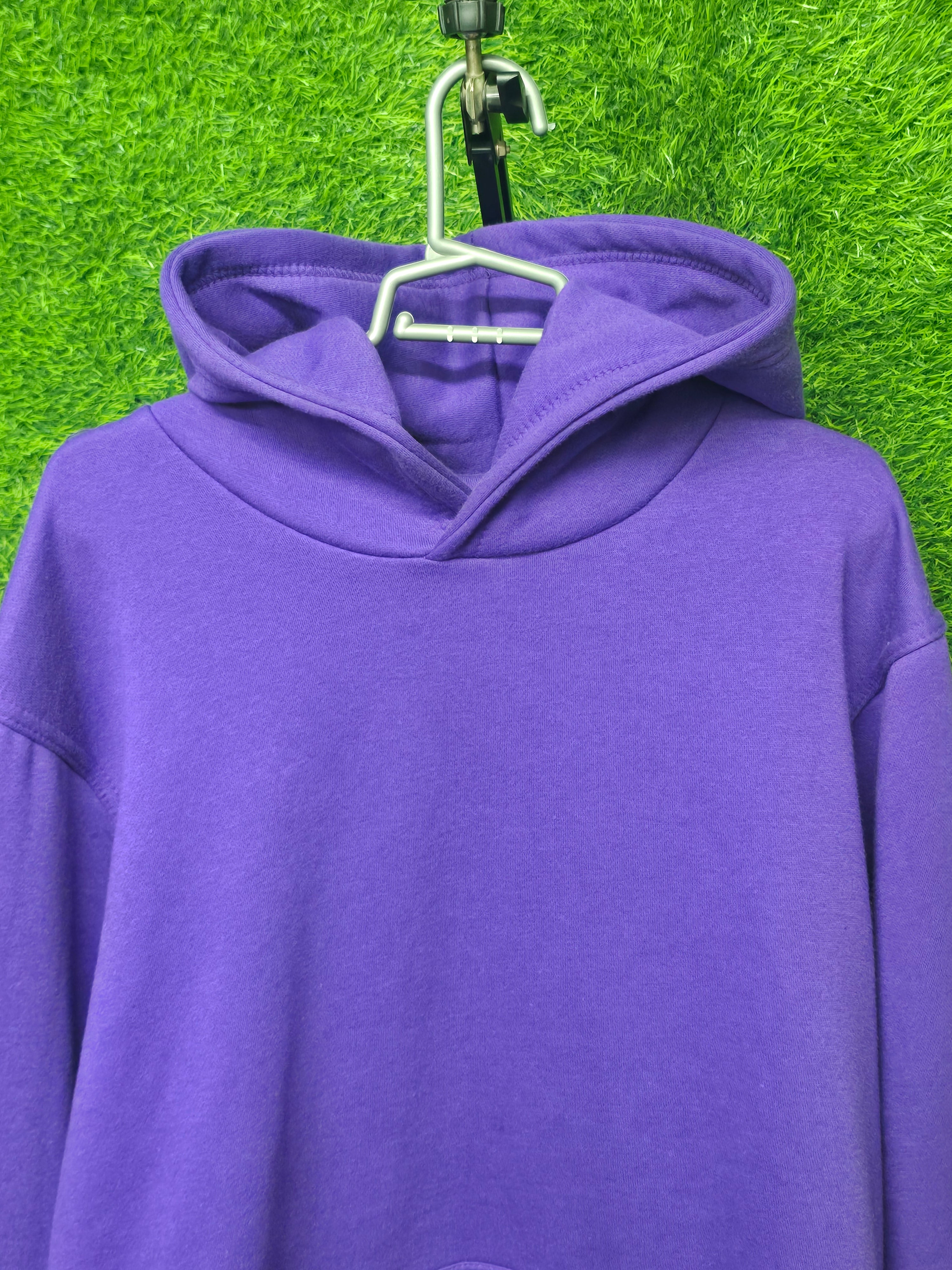 Purple  Plain Hoodie