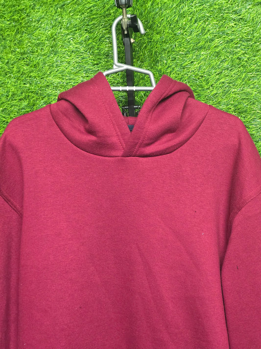 Mehroon Plain Hoodie