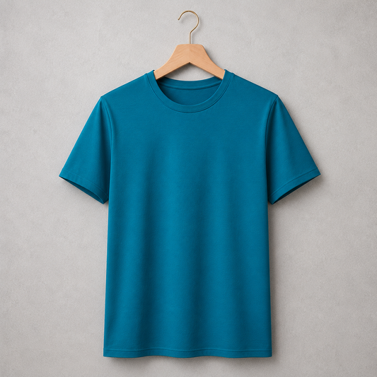 Unisex dark aqua Cotton Tee