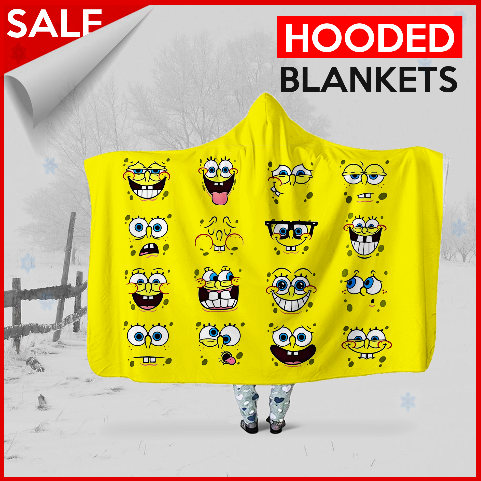 SpongeBob Has Lovely Eyes  - Hooded Blanket