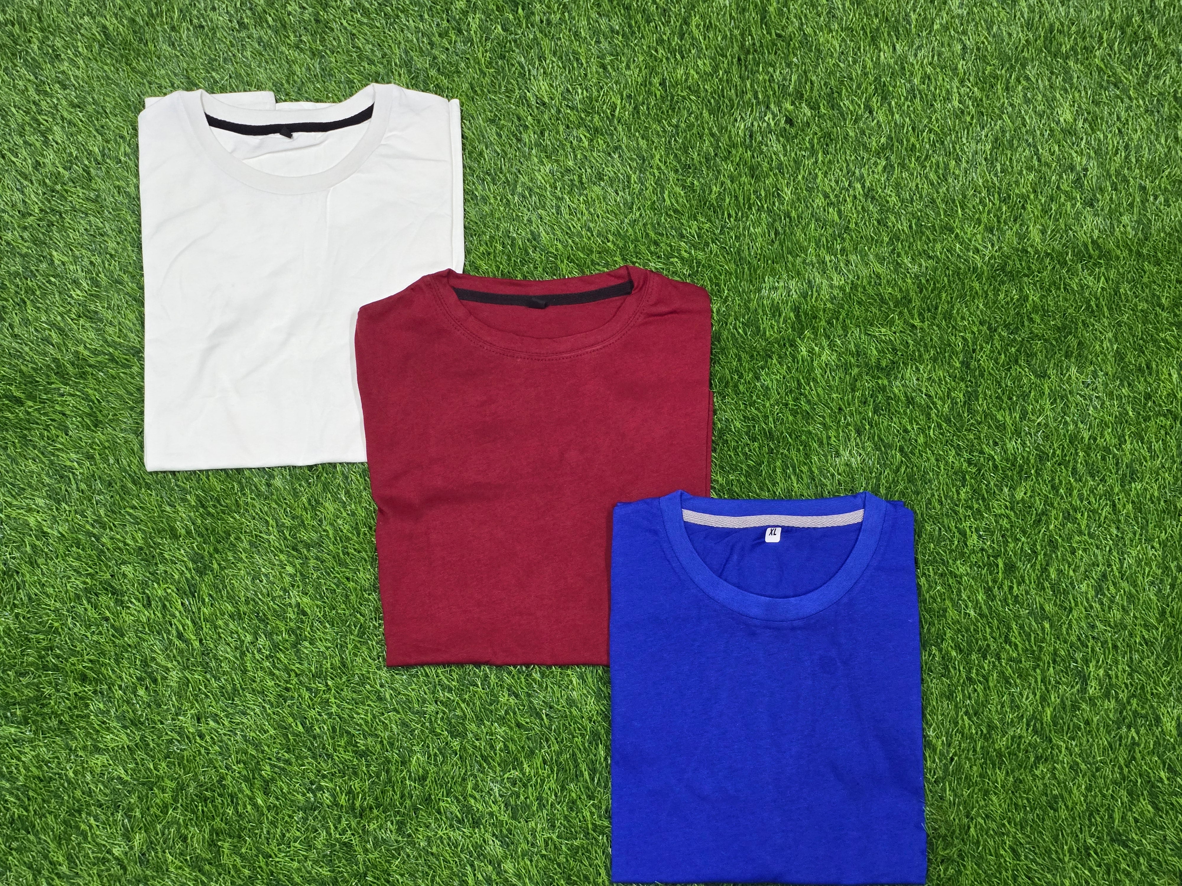 [Pack of 3] Cotton Tees