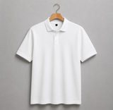 Men’s Polo Clothing T-shirt Soft Fabric Simple Look T-shirt For Men - White