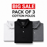 [Pack of 3] Cotton Polo