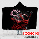 Venom Red  - Hooded Blanket