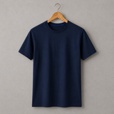 Unisex navy blue Cotton Tee - Dexpel.com - Custom Print Shop