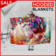 Butterfly Throw   - Hooded Blanket