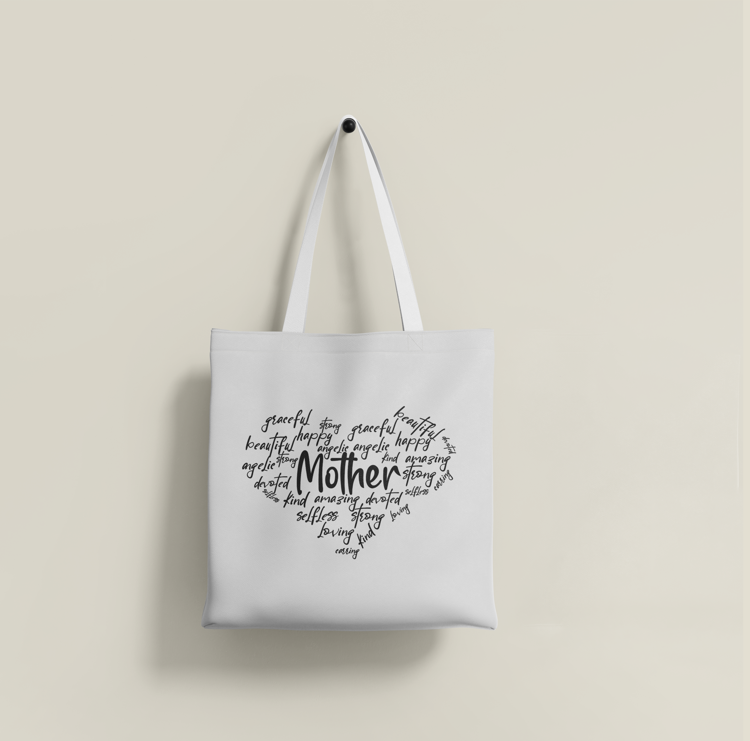 Love Caring Mother Tote Bag