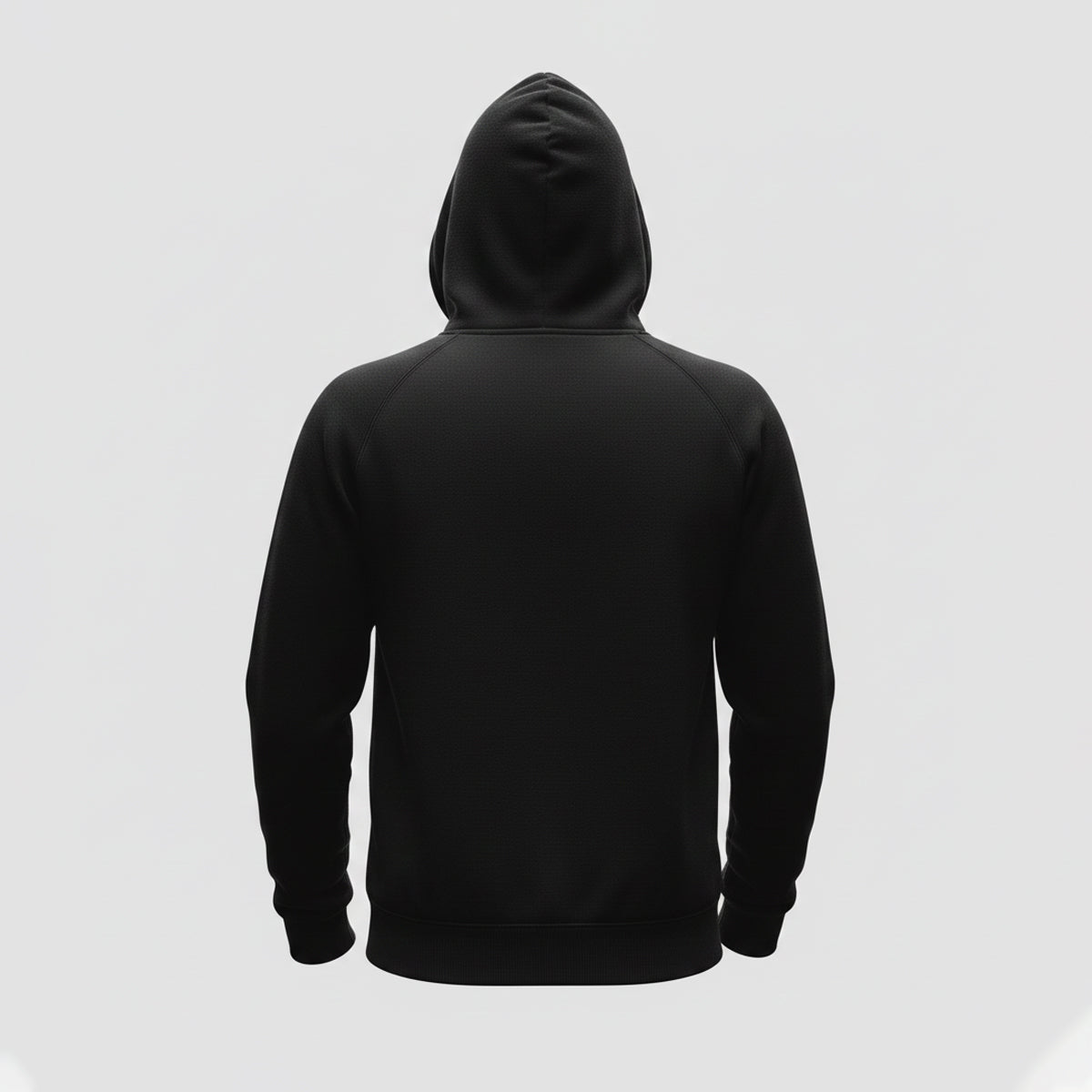 Black Plain Hoodie