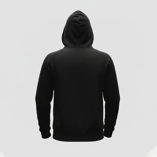 Black Plain Hoodie