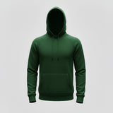 Dark Green Plain Hoodie