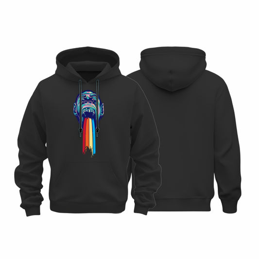 Rainbow Puke Ape Hoodie Non-Zipper