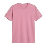 Unisex Pink Cotton Tee