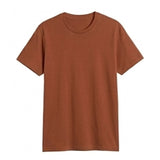 Unisex Brown Cotton Tee