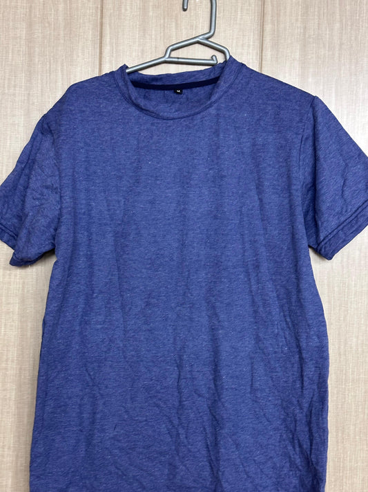 Unisex blue Textured Cotton Tee - Dexpel.com - Custom Print Shop