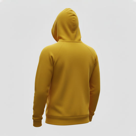 Yellow Plain Hoodie