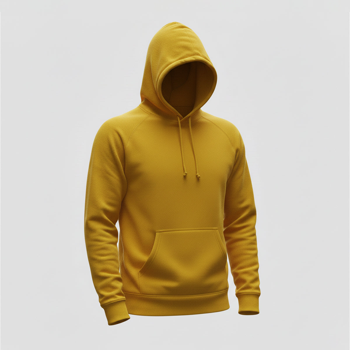 Yellow Plain Hoodie