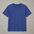Unisex blue Textured Cotton Tee