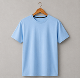 Unisex light blue Cotton Tee - Dexpel.com - Custom Print Shop