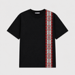 Geometric Pattern drop shoulder t-shirt