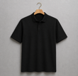 Men’s Polo Clothing T-shirt Soft Fabric Simple Look T-shirt For Men - black
