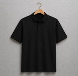 Men’s Polo Clothing T-shirt Soft Fabric Simple Look T-shirt For Men - black