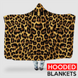 Cool  Leopard Print   - Hooded Blanket