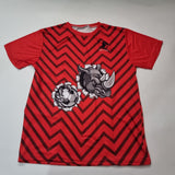 Red rhino all over tee