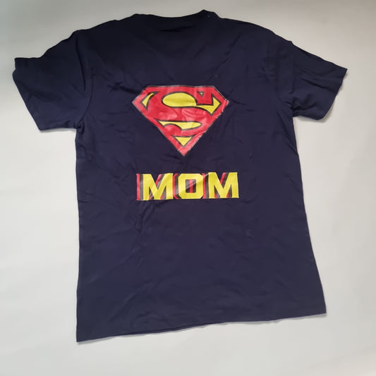 Superman logo navy super MOM