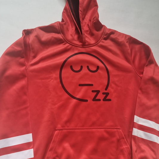 All over red orange hoodie