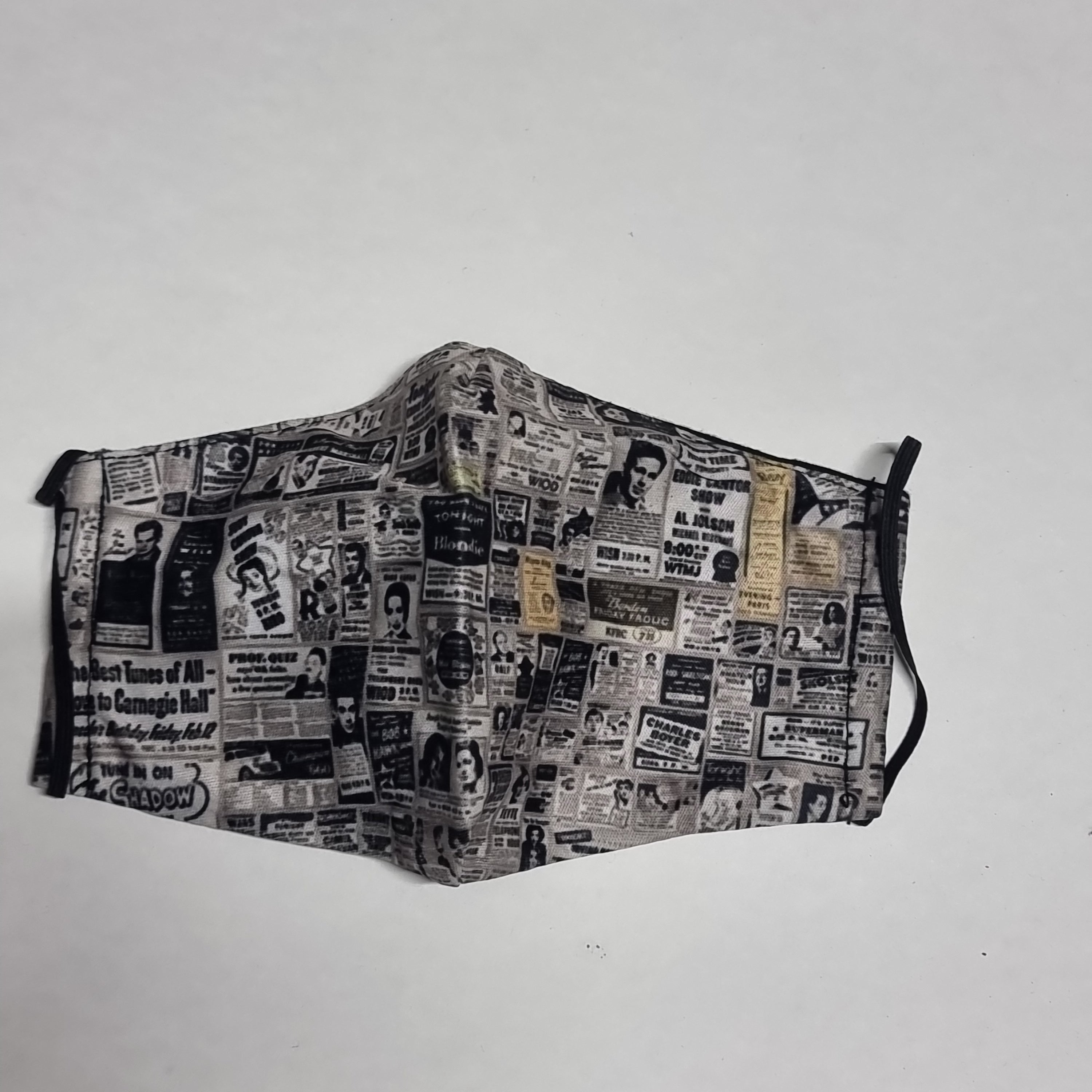 Newspaper pattern mask