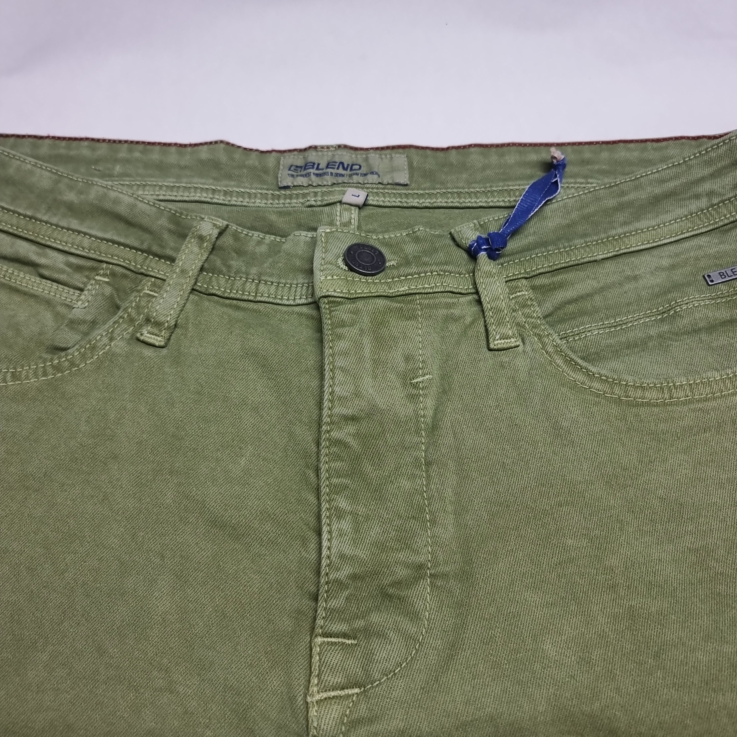 Denim Army Green Blend shorts