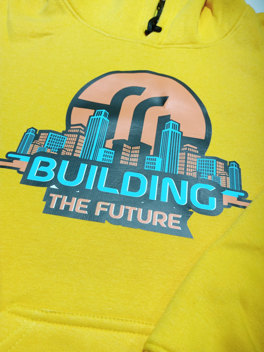 Building The Future Yellow Hoddie