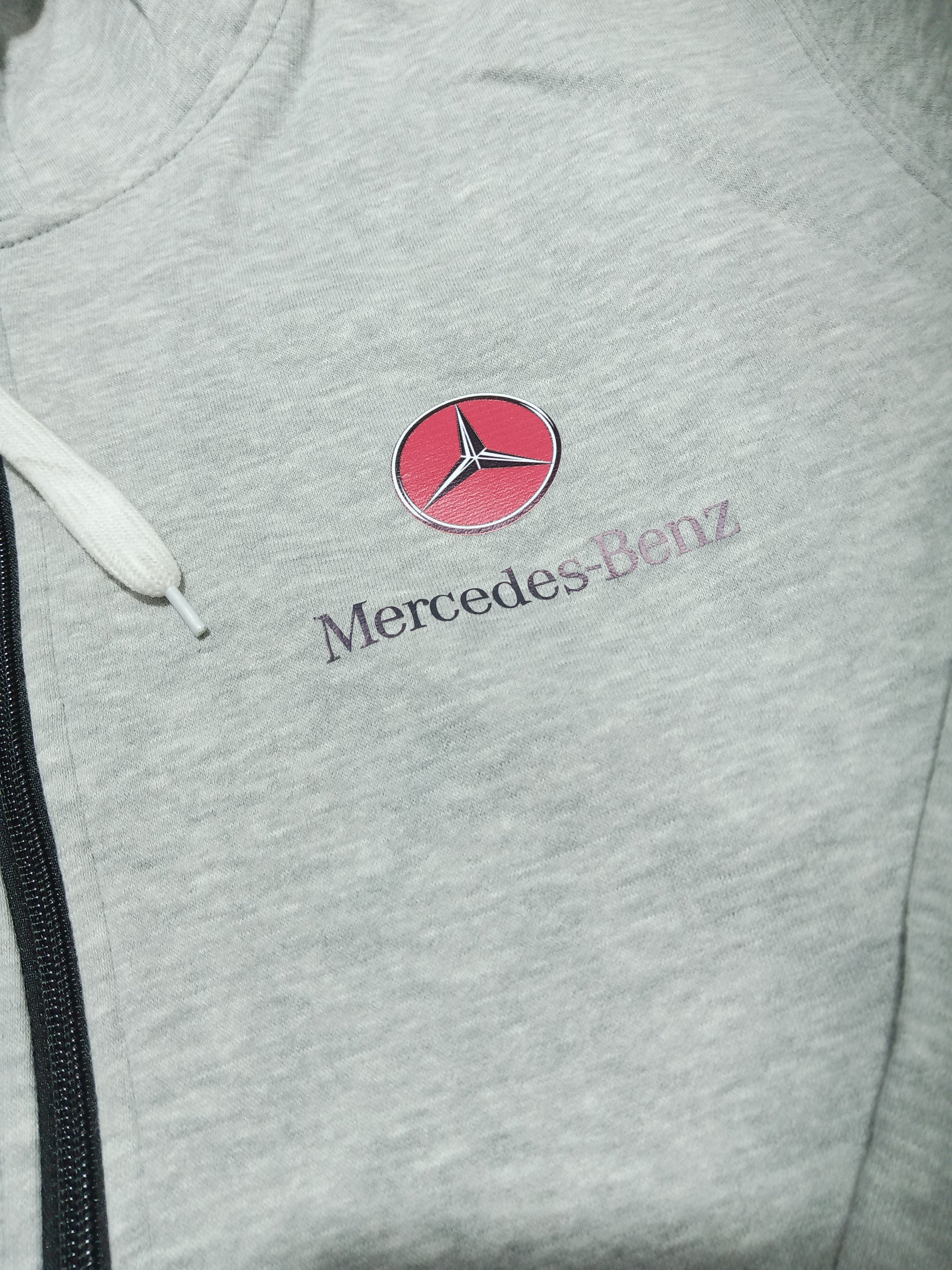 Mercedes Benz Grey Hoddie Zipper