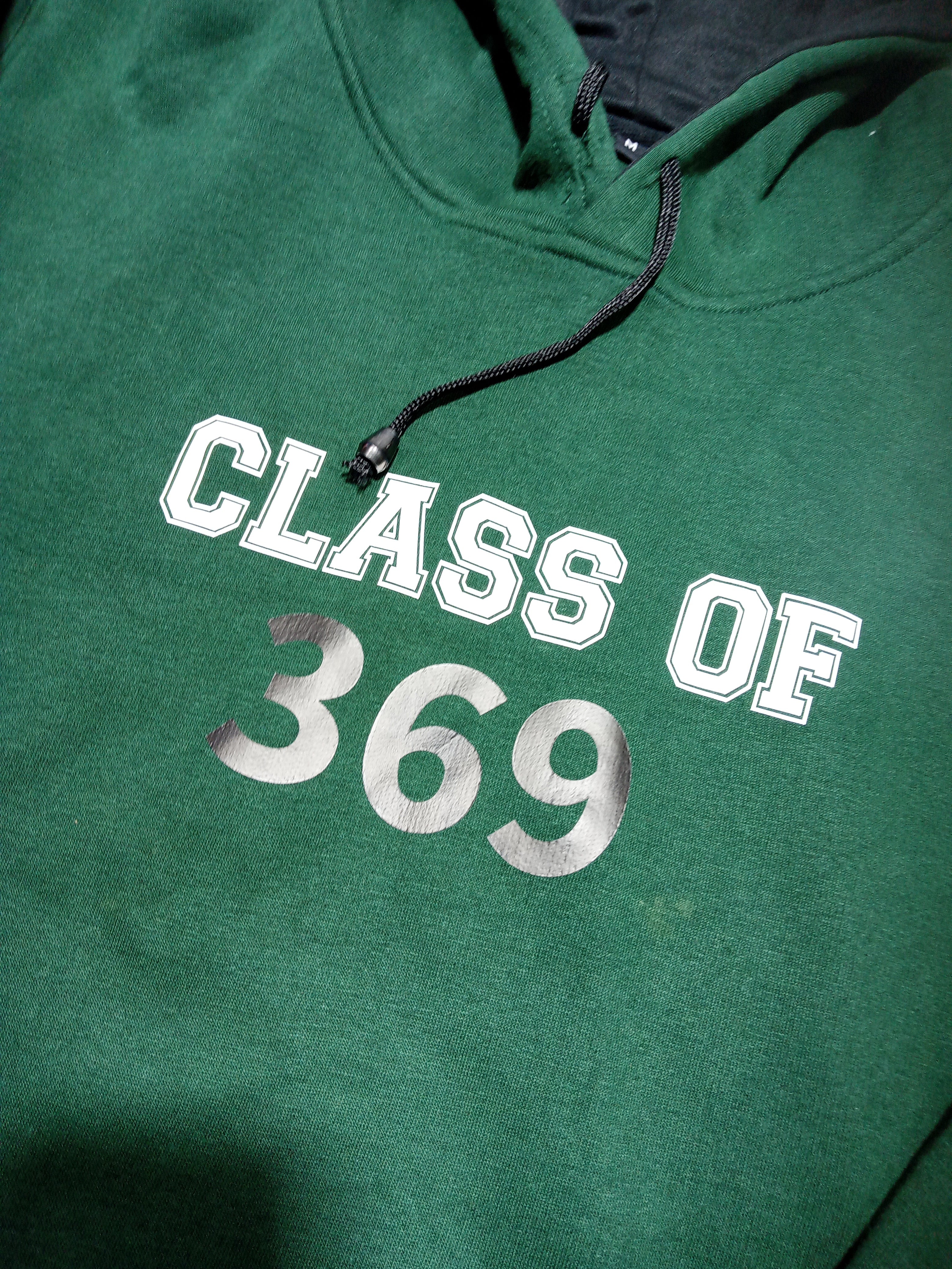 Class of 369 Green Hoddie Non Zipper