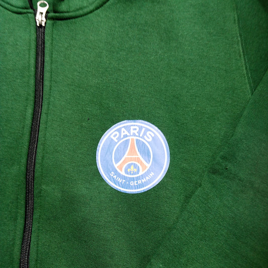 PSG Logo Green Hoddie Zipper