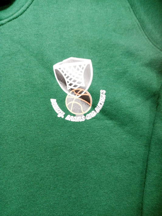 Basket Ball Logo Green Hoddie Non Zipper
