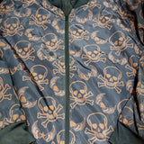Skulls all over bomber jacket