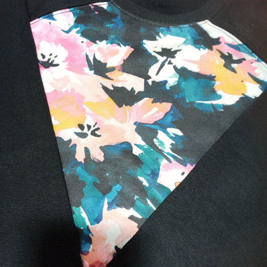 Floral pattern Front digital Sweat shirt