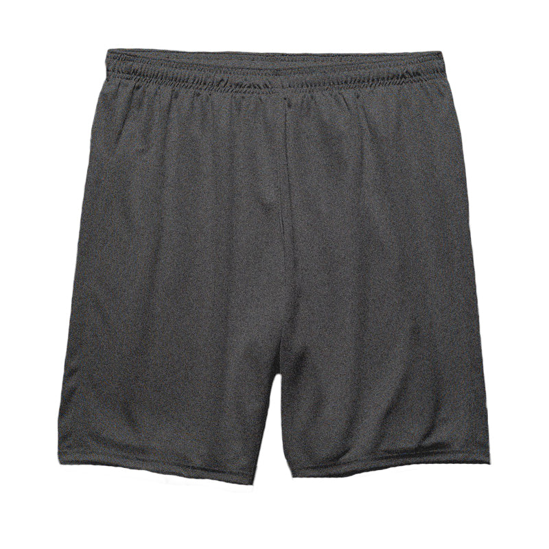 Plain Charcoal Cotton Shorts