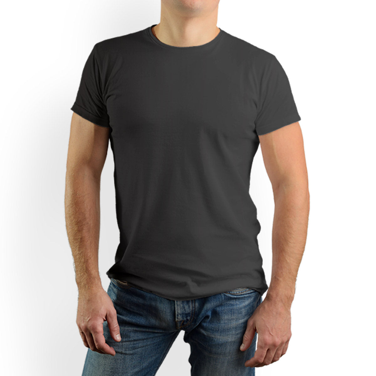 Markhor T Shirt For Mens Black Cotton Printed T-Shirt ISI Logo Half Sleeves  Round Neck Tshirt
